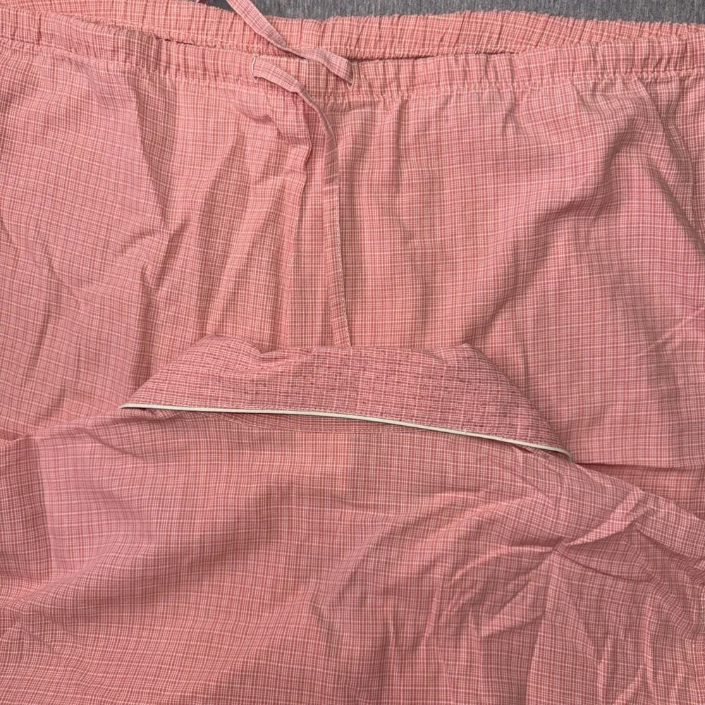 Old Navy Women's Pajama Set Pink Check Button Front Sleepwear Lounge Set SizeL